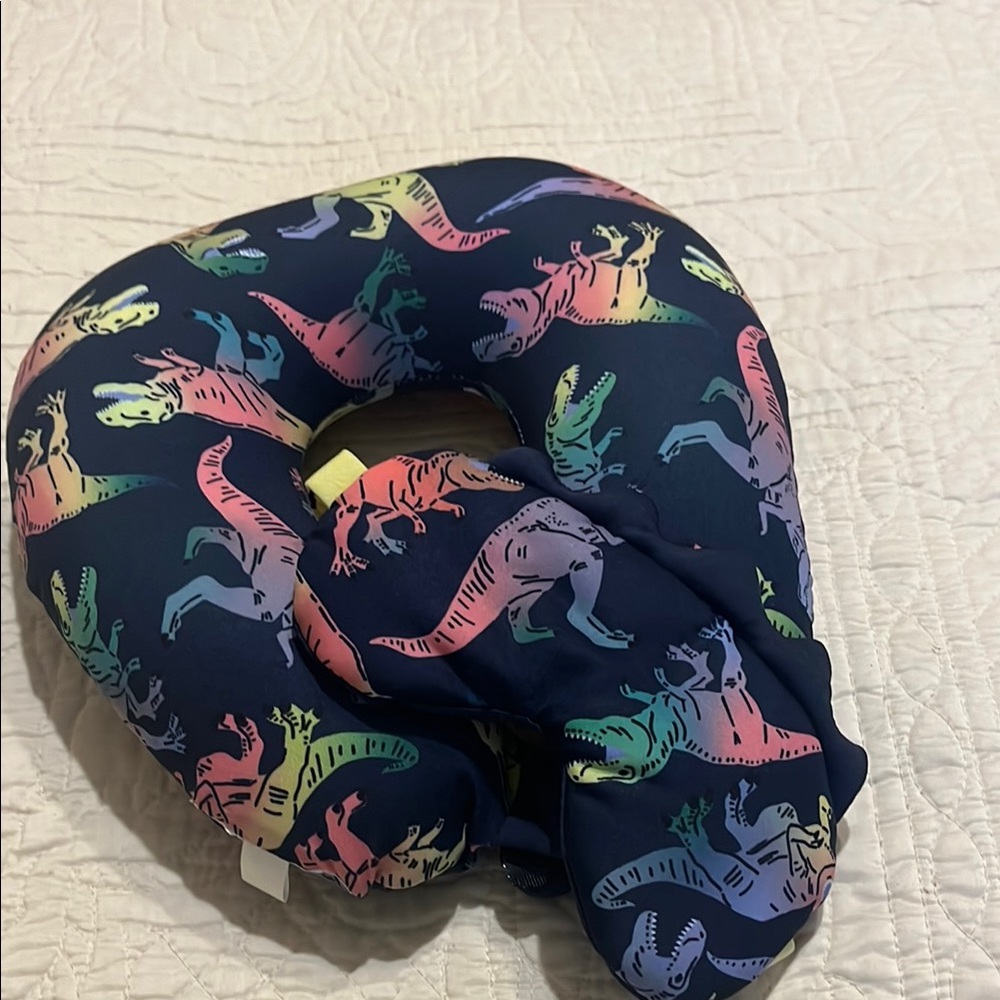 NWOT Cat & Jack Dinosaur Print Kids Neck Pillow - Multicolor